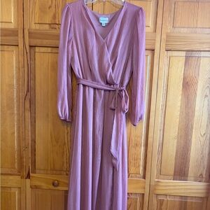 Premier Amour Sparkling Mauve Dress Size 8.